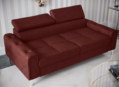 Design Couch Luxury Upholstered Furniture Sofa Couch Seat Leather Textile New 186x100cm